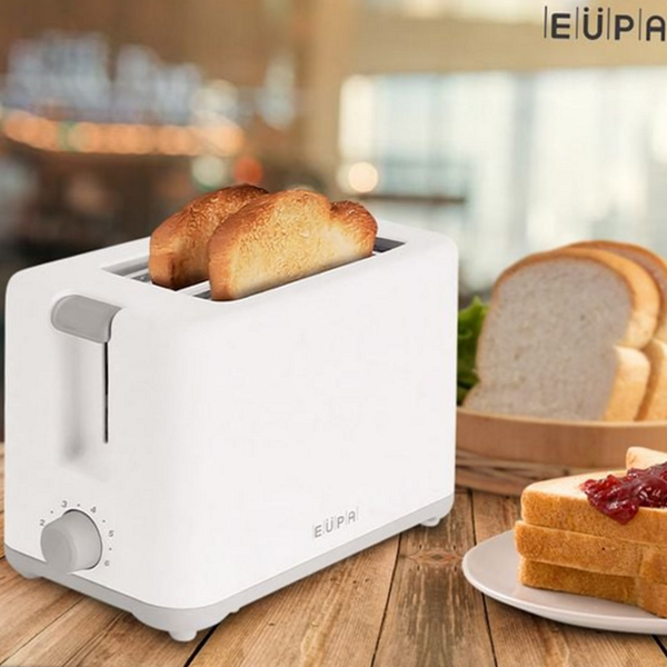 간편한 식빵 토스터기 자동 팝업 토스터기 2구 화이트 주방