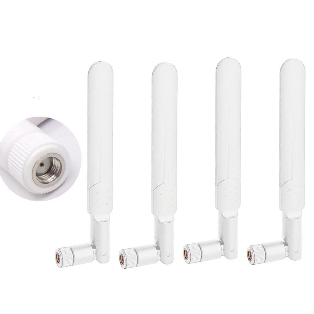 CORONIR 듀얼 밴드 Wi-Fi 2.4GHz 5GHz 카드 MIMO 라우터 어댑터 IP RP-SMA 수 비디오 네트워크 5.8GHz 무선 보안 카메라 모니터-4팩 안테나 9dB - 상품 이미지