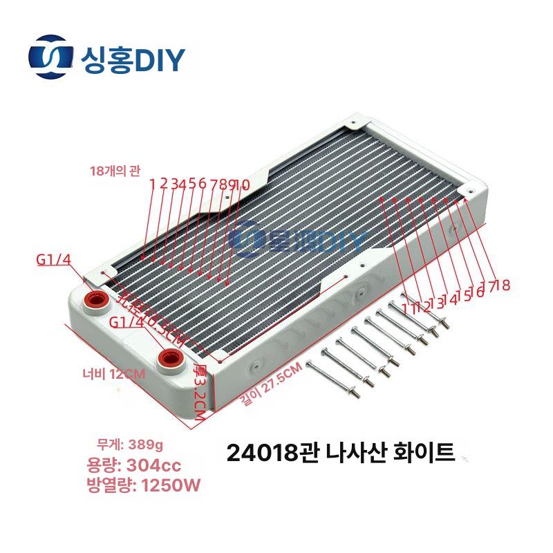 수냉식 라디에이터 수냉 테스터 부품 선량계 60 직선형 - 상세 이미지 5
