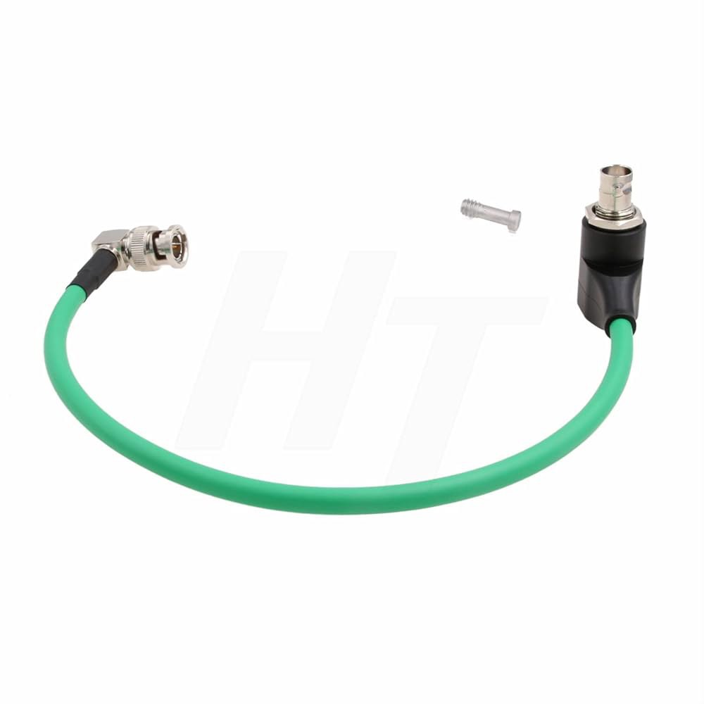 HangTon 12G 3G HD SDI 회로 30cm (그린 케이블 직각 카메라 BNC 알렉사 서지 모니터 아토모스 보호 프로텍터 레드 코모도 앵글) 과전압 블랙매직 - 상세 이미지 2