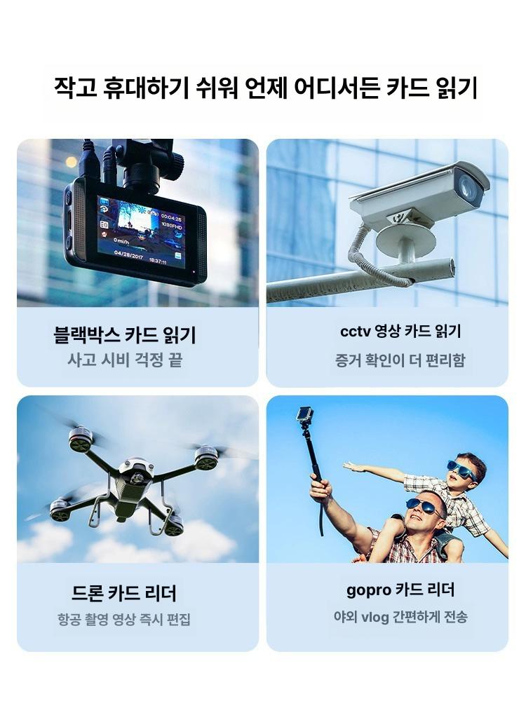 오래된 카메라용 sd카드 메모리카드 디카카드 xd카드 Type - C 전용 usb3.0 - 상세 이미지 5