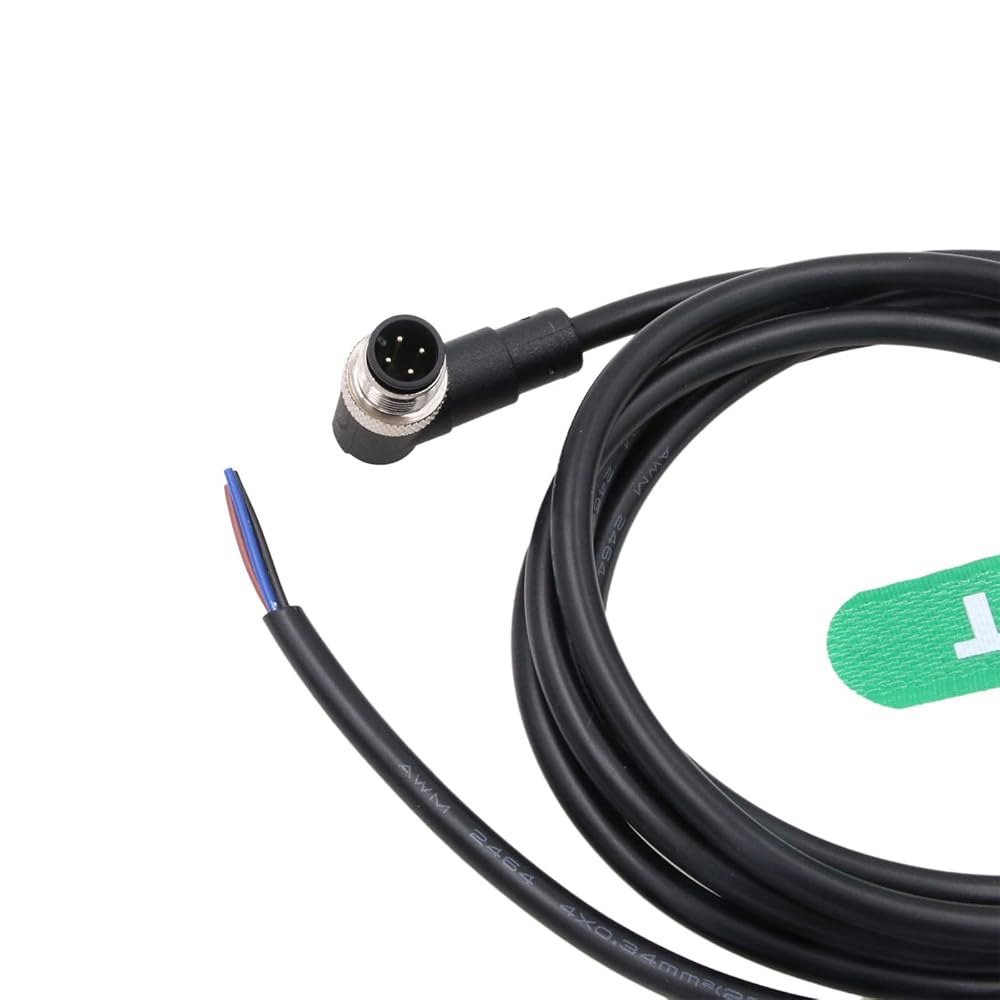 HangTon 산업용 M12 A 코드 전원 센서 8m 케이블, 장치 데이터용 Profibus 수 자동화 4핀 IO 액추에이터 네트워크 링크 오픈 와이어 카메라 - 상세 이미지 2