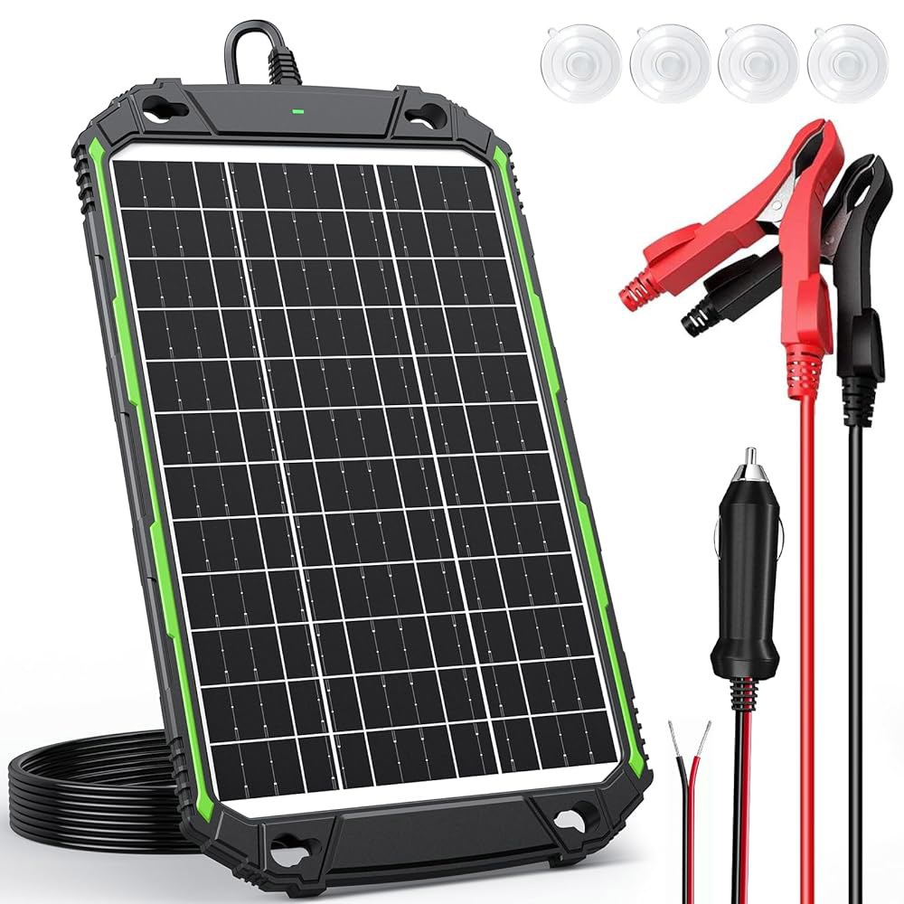 Sun Energyise 15W 12V 태양광 배터리 충전기 및 유지보수 프로, 스마트 MPPT 충전 컨트롤러 내장, 자동차 오토 보트 RV 해상 트레일러 캠퍼용 방수 12볼트 - 상품 이미지