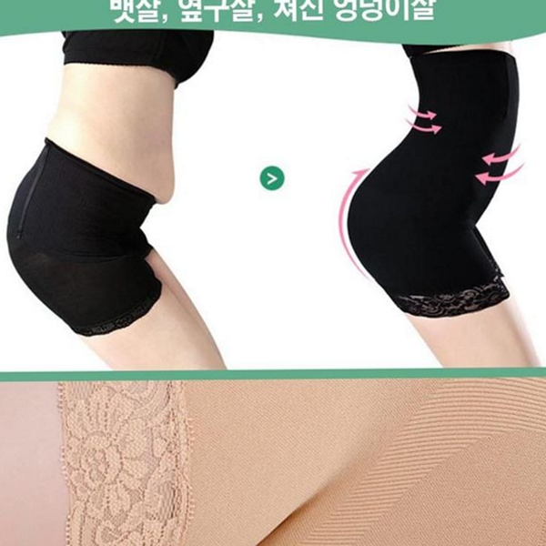 레이스 여자 보정 속옷 허벅지 여성 거들 팬티 압박 복부 - 상세 이미지 2