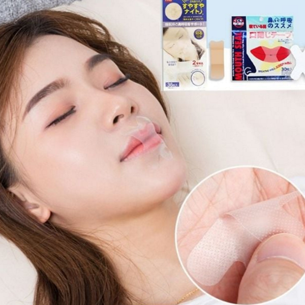 편안한 입벌림 방지 테이프 숨쉬기 입벌림 방지 밴드 수면용 호흡 - 상품 이미지