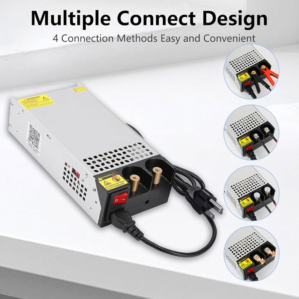 VIXKPIRR DC 12V 125A 1500W 펌프 컨버터 스위치 - 모터 스테레오 3D 공급 프린터용 전원 어댑터 자동차 AC 변압기 CCTV 장치 장치, 보안 카메라 SMPS - 상세 이미지 2