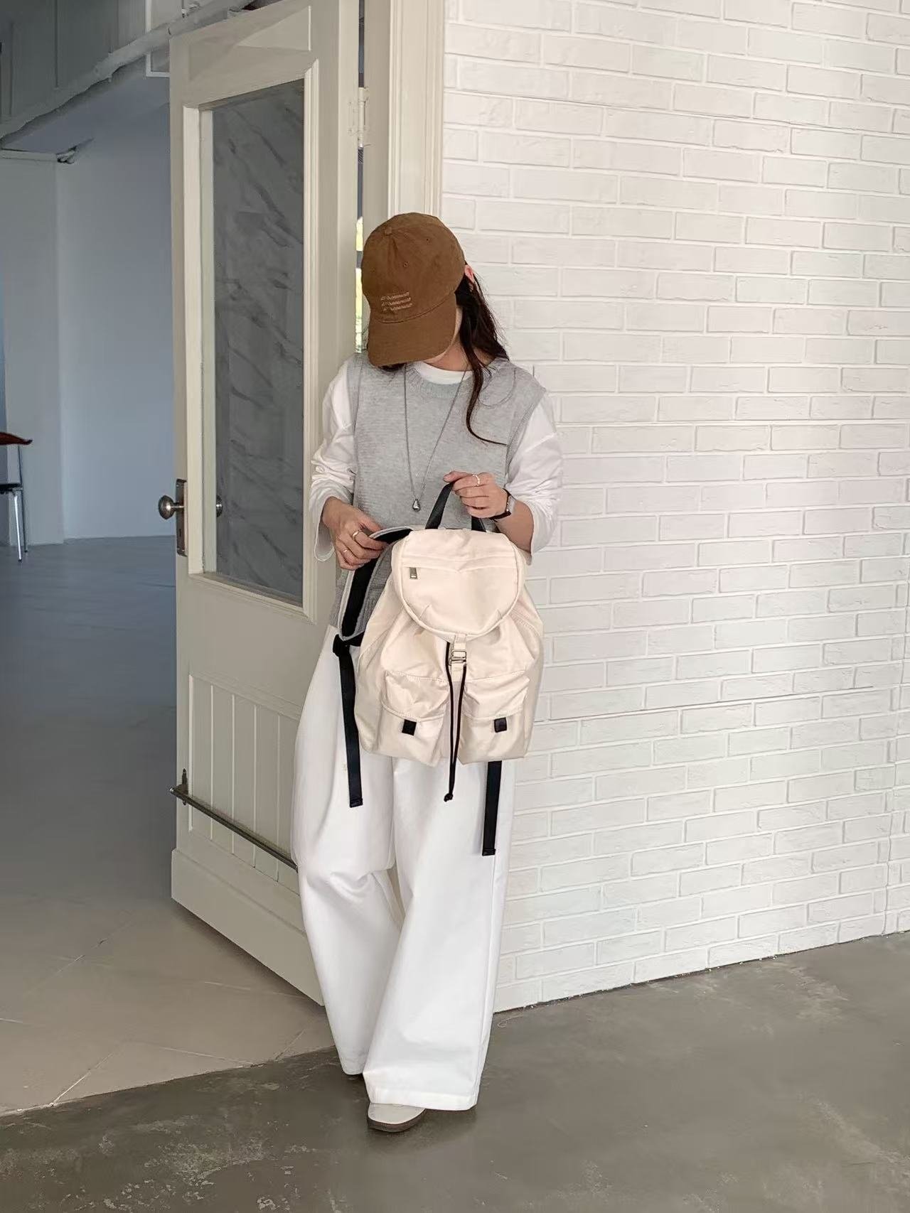 데일리 어반 스트링 백팩 [4COLOR] 이미지 6