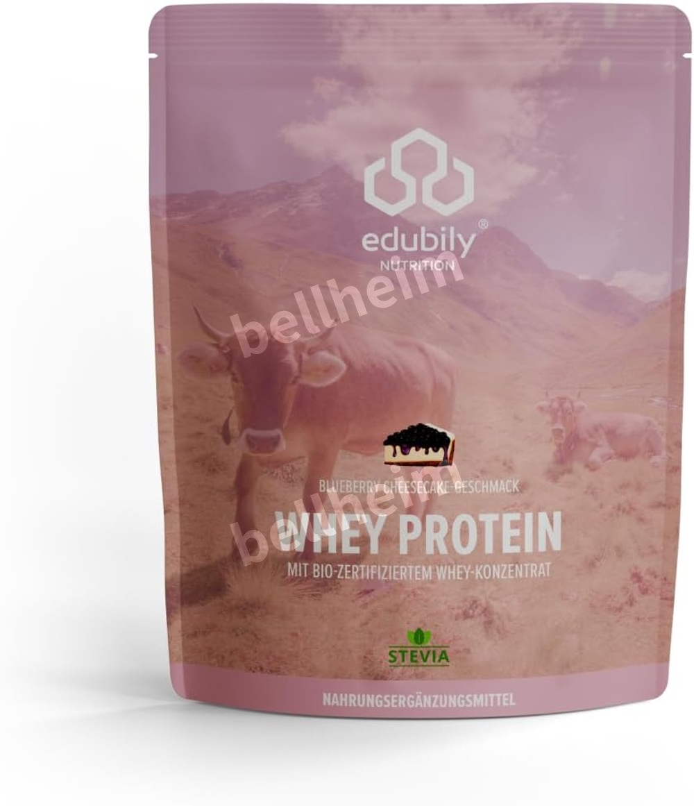 독일 에듀빌리 WHEY 유청 단백질 750g 블루베리 치즈케이크 - 상품 이미지