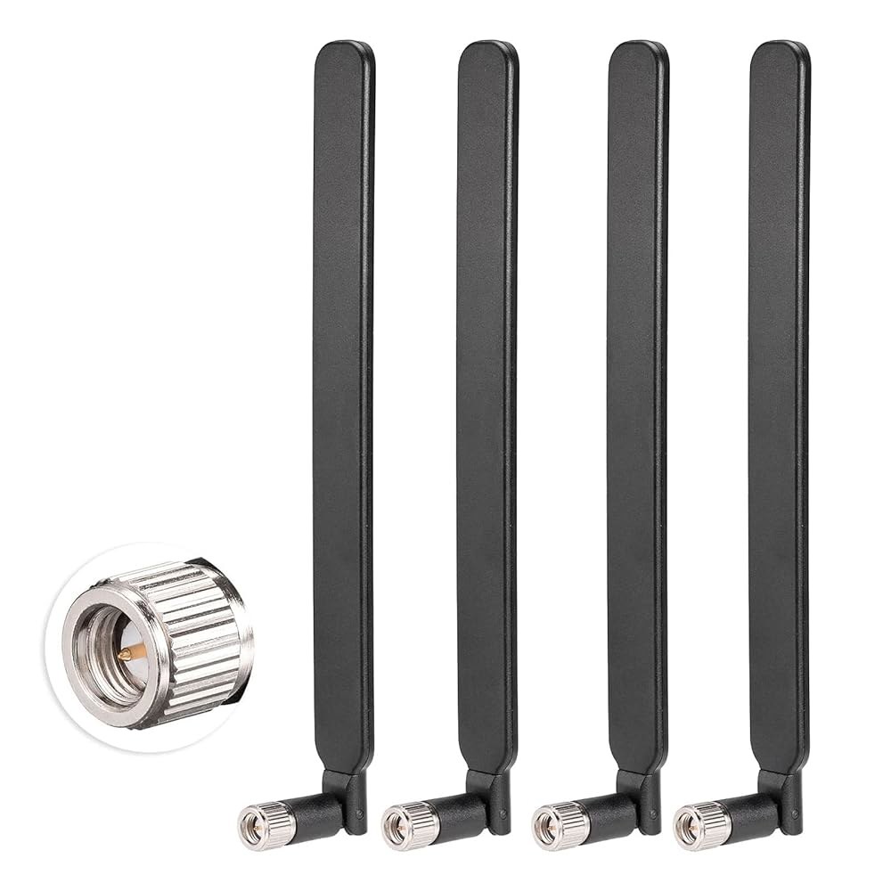 SMA 수 4g LTE 안테나 모뎀 Verizon 라우터 IoT T-Mobile Sprint (2팩) 4G 핫스팟 무선 AT&T 트레일 카메라와 호환 게이트웨이 6dBi CPE - 상품 이미지