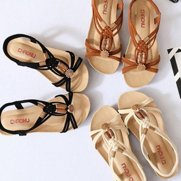 데 여자 여름 샌들 비즈 여성 여름 샌들 바캉스 휴가철