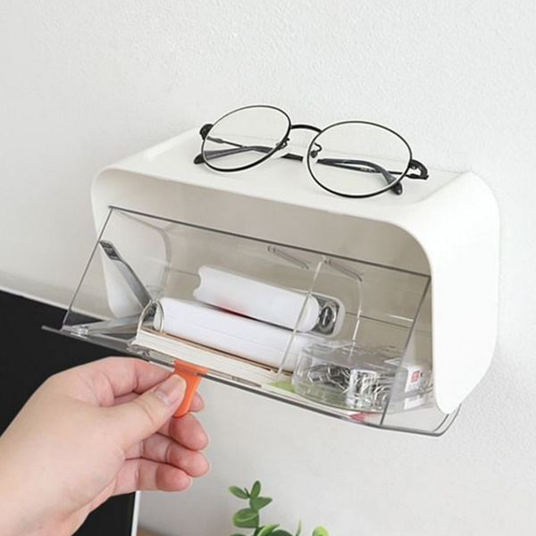 다용도 벽걸이 수납함 무타공 정리 수납함 서랍형 욕실