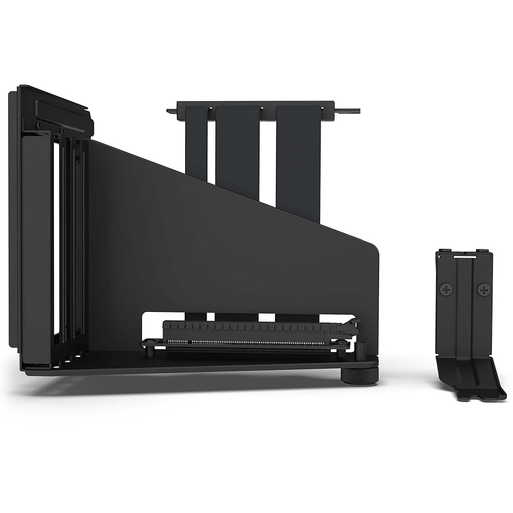 NZXT 수직 GPU 장착 키트 - AB-RH175-B1-175mm PCIe 4.0x16 라이저 케이블 홀더 견고한 스틸 브래킷 블랙 Black Mounting Kit - 상세 이미지 2