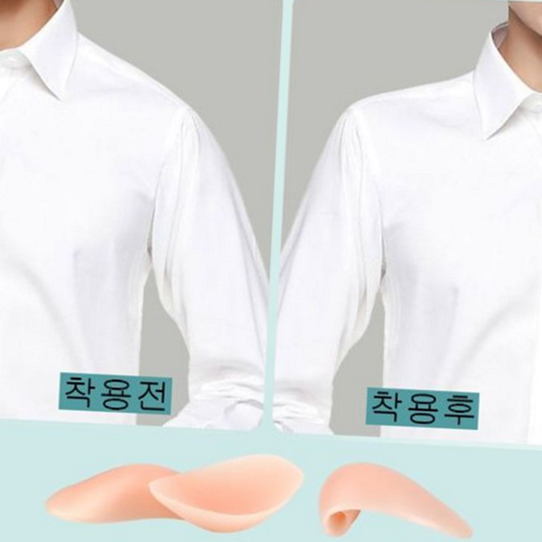 남자 남성 어깨뽕 보정 실리콘 어깨뽕 남성용 보형물 - 상세 이미지 2