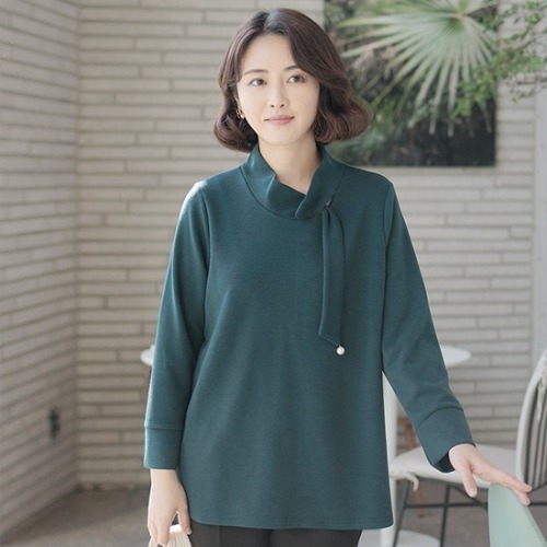 엄마옷 조이마담 T51104 진주타이 블라우스 중년여성의류 - 상품 이미지