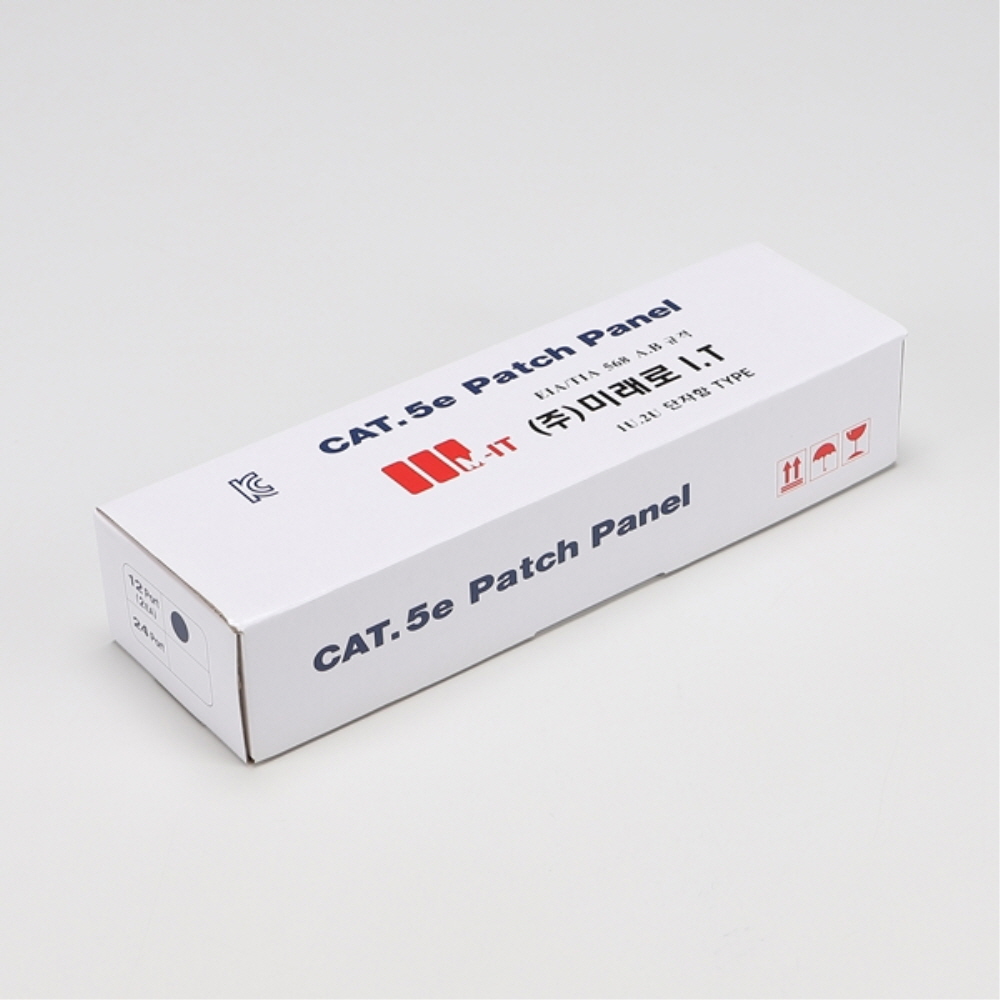 국산 단자함 패치판넬 CAT.5E 12포트 LAN 장착패널 미래로 이미지 6