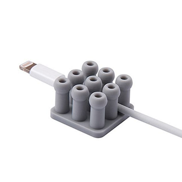 실리콘 케이블 정리 홀더 데스크 선정리 클립 컴퓨터 usb - 상품 이미지