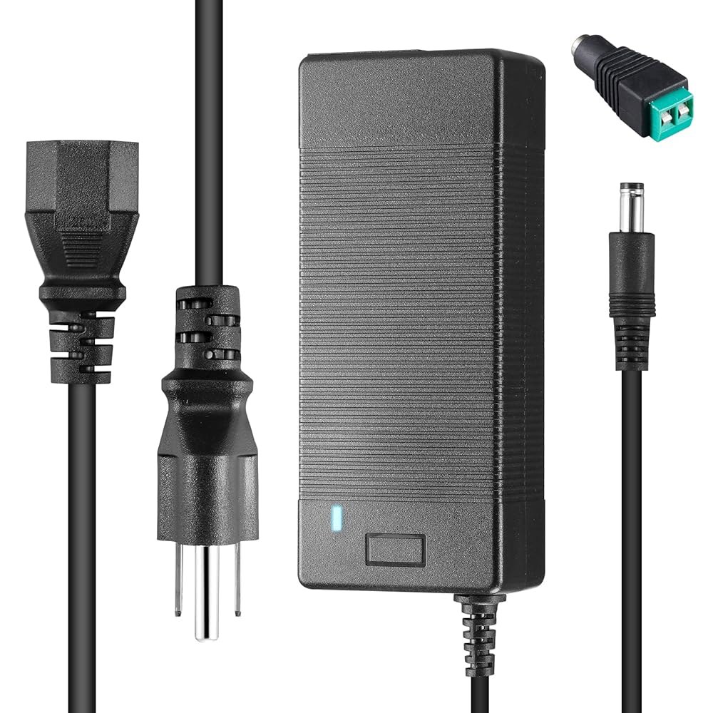 12V 5A 전원 공급 장치, 60W 잭, 4Amp - 카메라, DC 3Amp 조명 스트립, LED 라우터, 5암페어 프린터용 변압기, 출력 어댑터 1Amp 5.5x2.1mm~2. - 상품 이미지