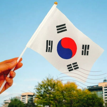 태극기 미니 손깃발 응원용품 행사 기념일 학교 체육대회 올림픽 국경일 애국 소품