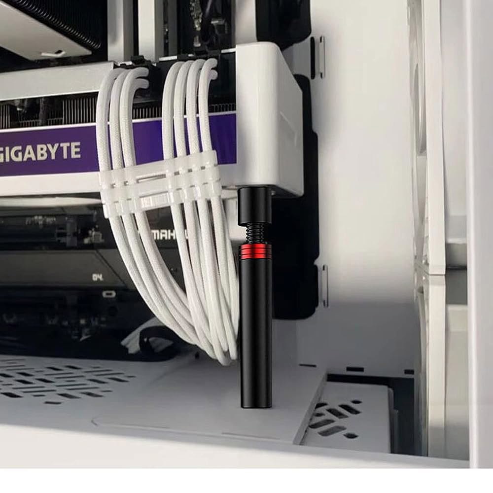 그래픽 카드 GPU 브레이스 지지대 조절 가능한 높이 49mm-80mm 비디오 처짐 홀더 브래킷 스탠드 마그네틱 블랙 - 상세 이미지 2