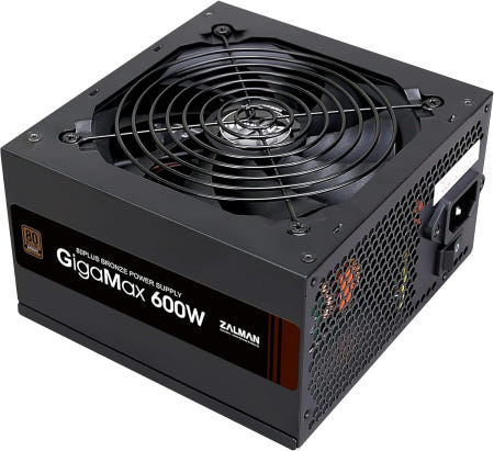 [해외]잘만 기가맥스 600W 80 플러스 브론즈 인증 ATX 전원 공급 장치 - 105°C 정격 커패시터 6+2 핀 PCIE 커넥터 120mm 사일런트 팬 80 600 Watts