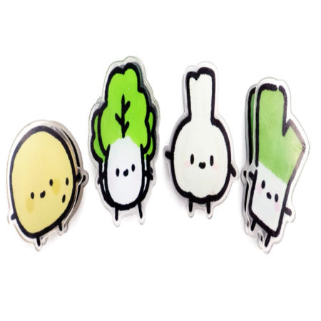 굿픽몰 채소 아크릴집게 과자봉지집게