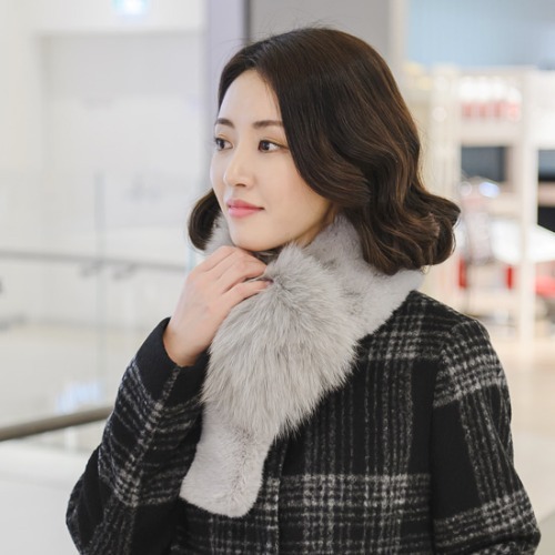 엄마옷 조이마담 A4239 폭스포인트 퍼 머플러 넥워머 중년여성목도리 - 상품 이미지