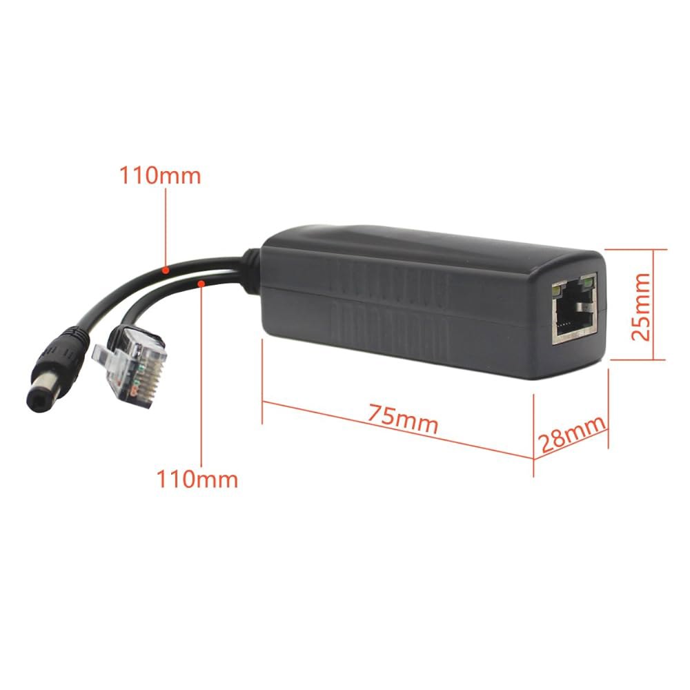4팩 12V DC 출력 액티브 10/100Mbps, 카메라 및 Voip 기타용, PoE AV-PS12 802.3af, 스플리터 폰 어댑터, IP AP IEEE - 상세 이미지 3