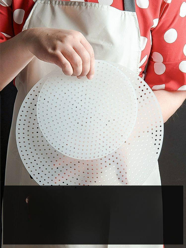 실리콘 밥솥 받침 에어프라이어 찜기 깔개 전기밥통 깔판 지름 20cm - 상품 이미지