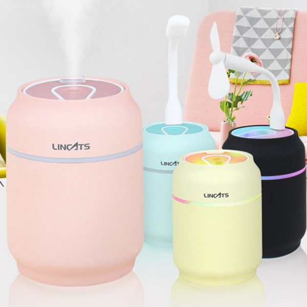 휴대용 미니 가습기 사무실 초음파 가습기 무소음 탁상용 소형