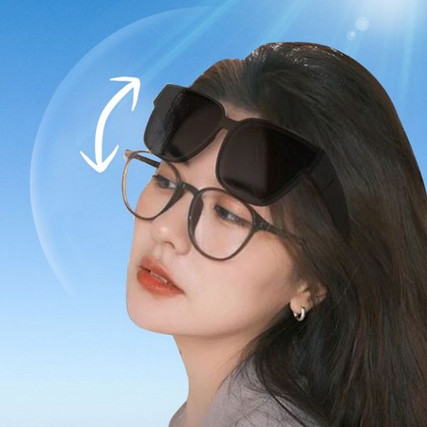 편광 클립온 선그라스 안경 착용 선글라스 클립형 선글라스 - 상품 이미지
