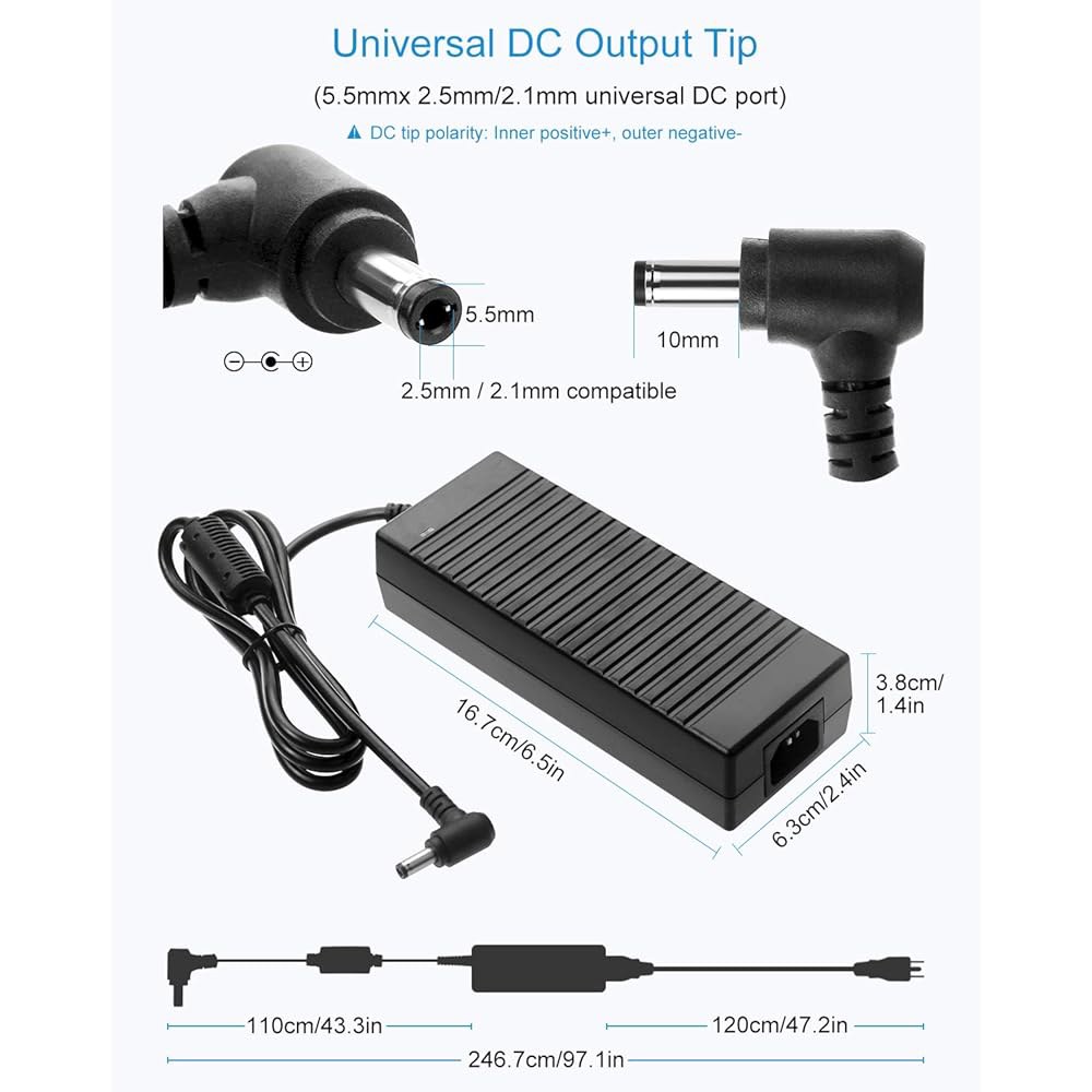 10A 120W AC 어댑터 100-240V 50-60HZ 프린터용 - 변압기 3D 출력 10Amp 5050 LED 스트립 조명 3528 잭 DC 카메라 5.5x2.5mm CCTV - 상세 이미지 3