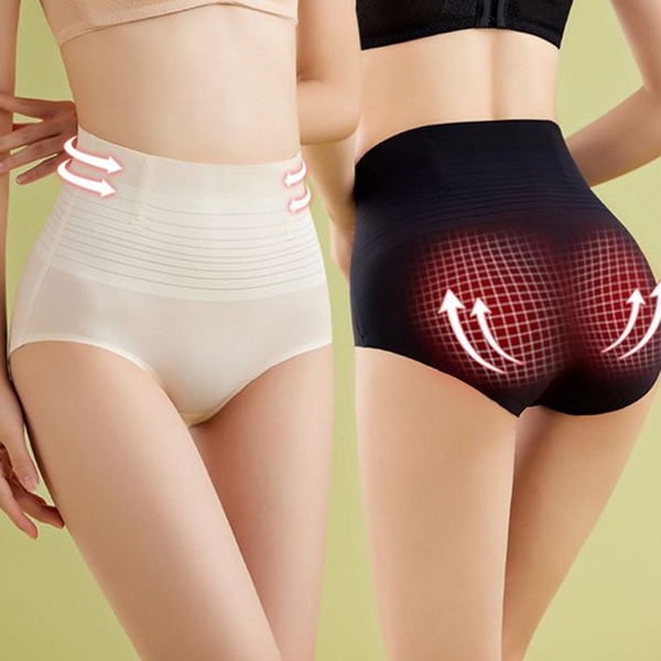 힙업 여자 보정 팬티 데 하이 웨스트 속옷 무봉제 심리스 - 상품 이미지
