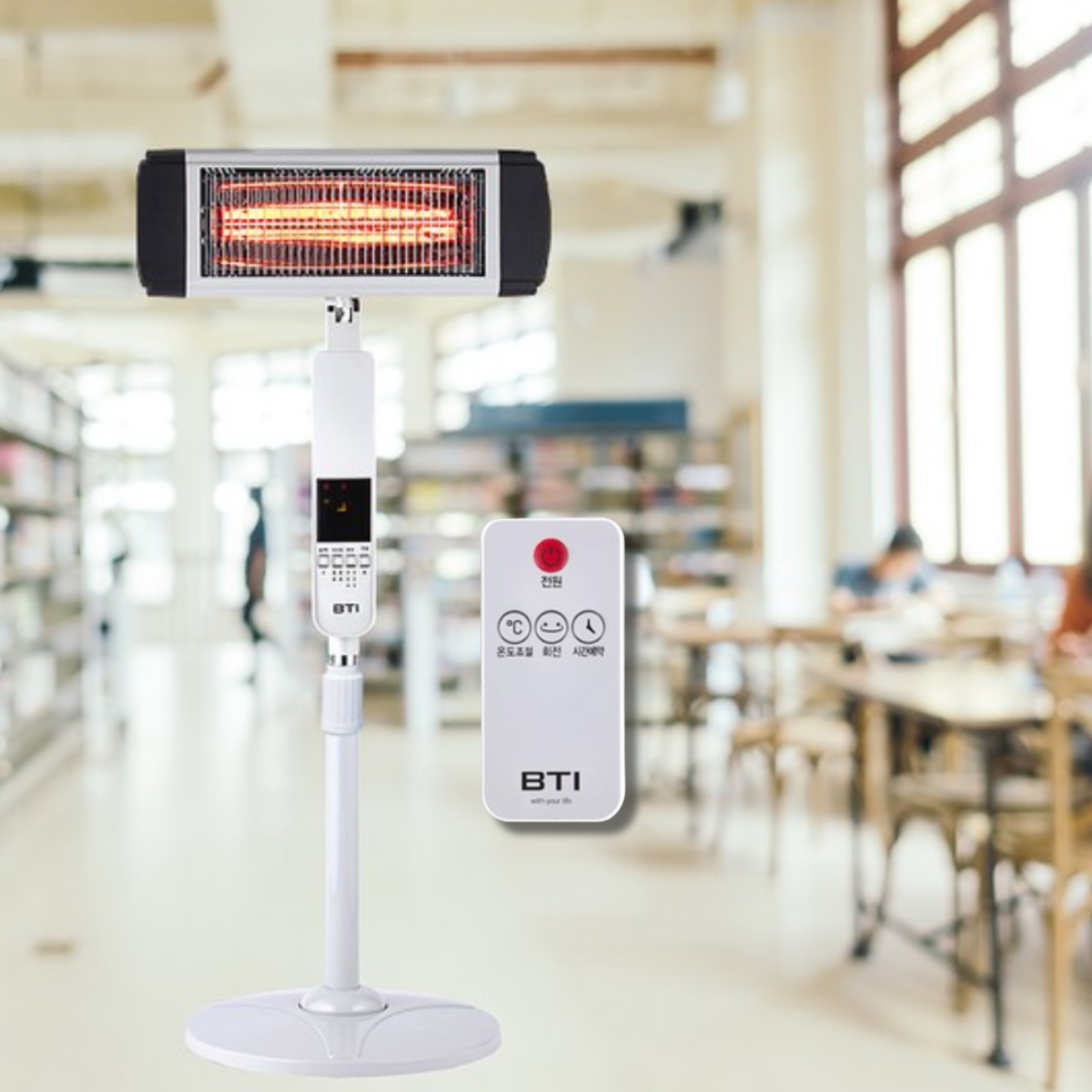 대형 전기 히터 산업용 전기 난로 스탠드형 적외선 히터 공장 히터