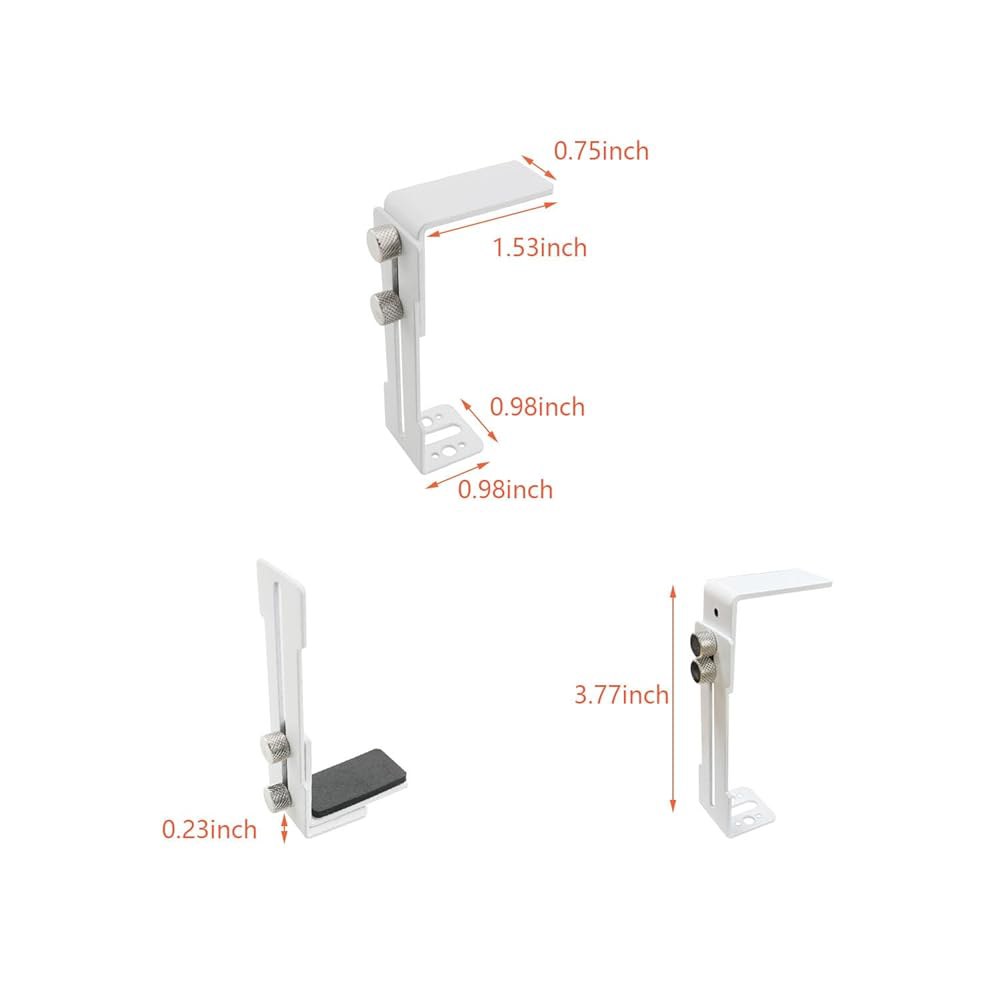 DGZI GPU 그래픽 카드 브래킷 굽힘 방지 지지대 조절 가능 섀시 팬 6-96mm 위치 고정 금속 흰색 - 상세 이미지 2