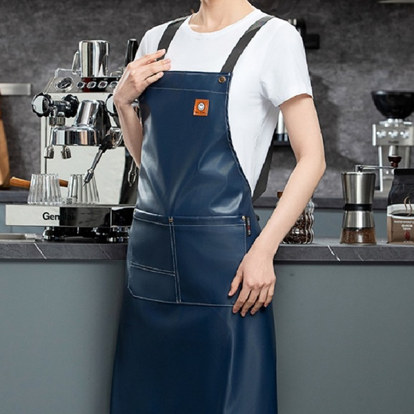 주방 방수 앞치마 카페 pu 앞치마 요리 작업용 가정용