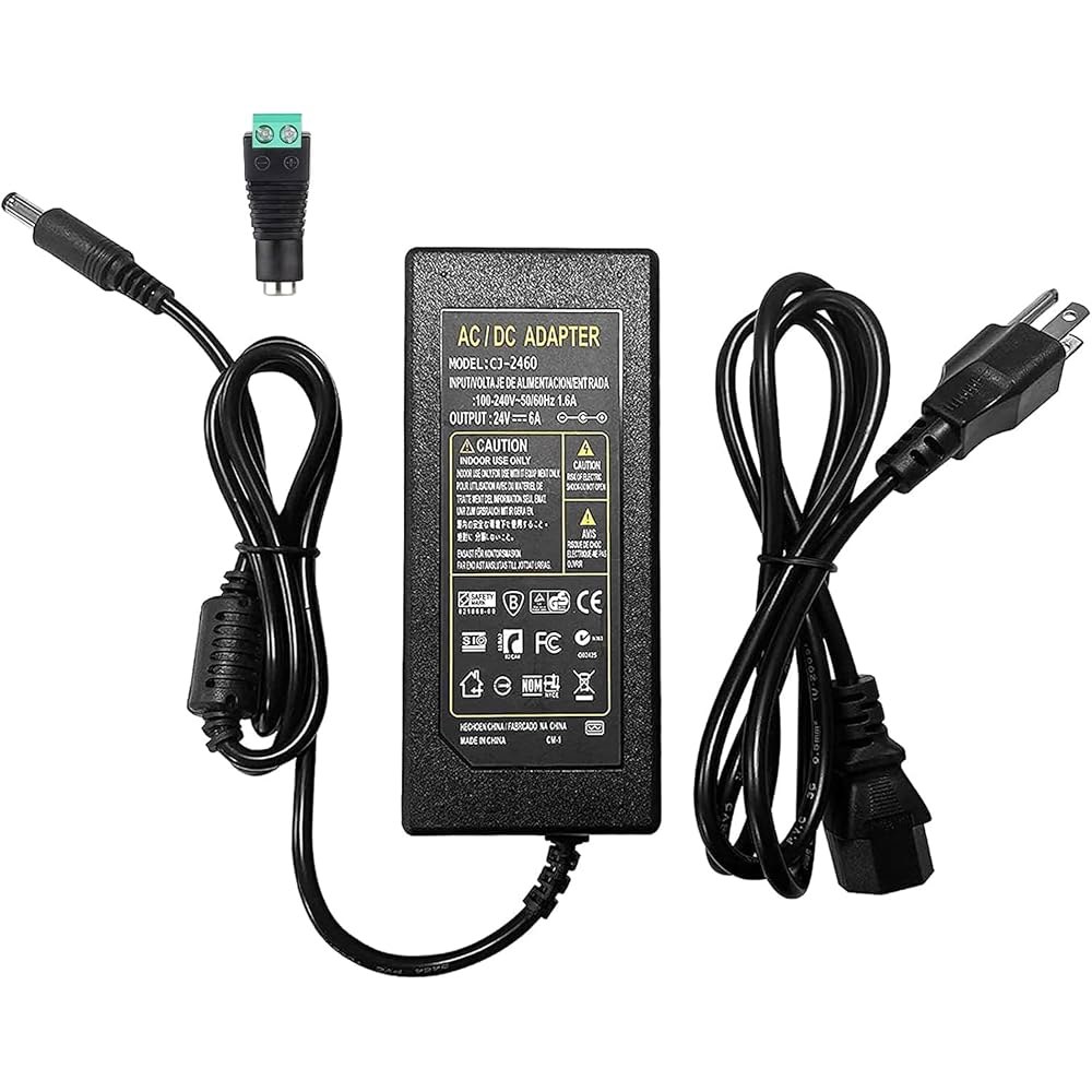 Auplf 24V 6A 144W AC x 100-240V DC, 스트립 - 기타 전원 DC CCTV 어댑터, LED 2.1mm 플러그, 공급 카메라, 장치용 조명, 5.5mm - 상품 이미지
