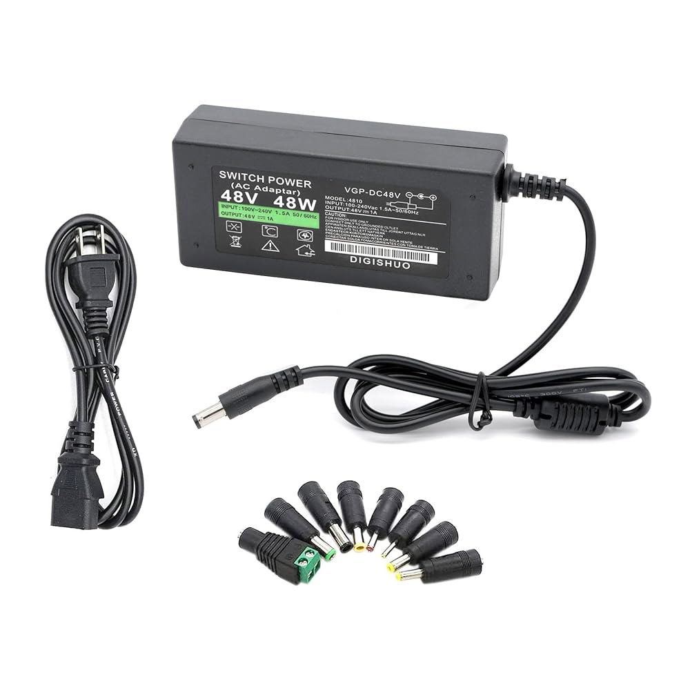 DIGISHUO 48V 1A 48W 전원 컨버터 보안 어댑터 시스템용 110V/240V 라이트 CCTV 변압기 드라이버 스위치 - 스위칭 스트립 DC LED 카메라 AC 공급 - 상품 이미지