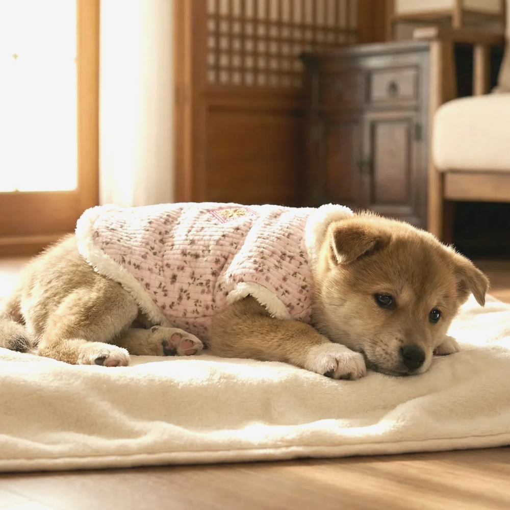 뚜담펫 강아지겨울한복 강아지 고양이 설빔 한복