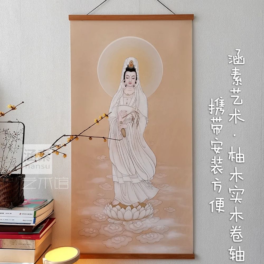 선녀 탱화 대형 큐빅 사찰 종교 선물 불교 그림 - 상세 이미지 4