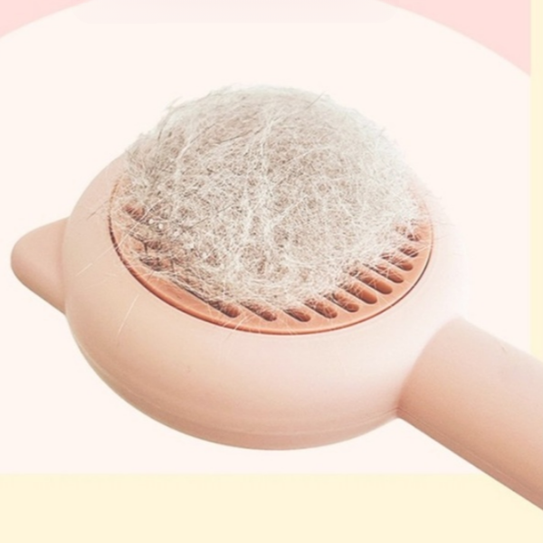 원터치 반려동물 털 제거 브러쉬 슬리커 강아지 털 빗 고양이 - 상품 이미지