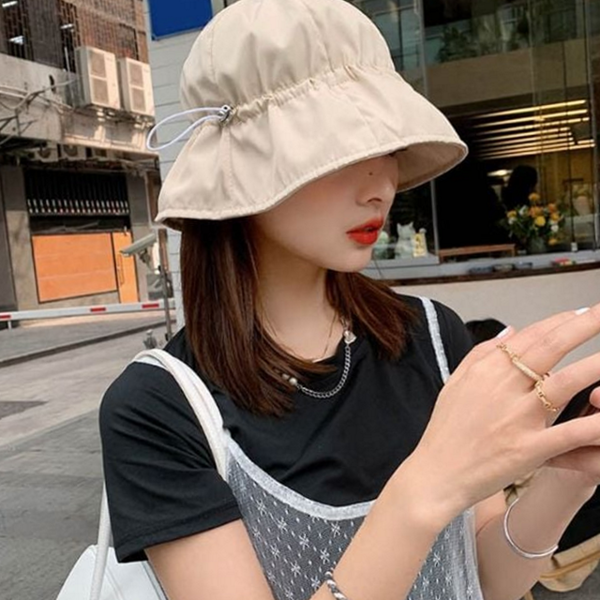 데 여성 벙거지 모자 유니섹스 폴리에스터 벙거지 바스락 접이식 가벼운 - 상품 이미지