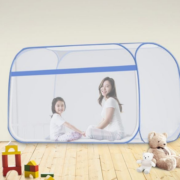 간편 원터치 모기장 휴대용 접이식 모기장 1인용 여름 바닥 침대 - 상품 이미지