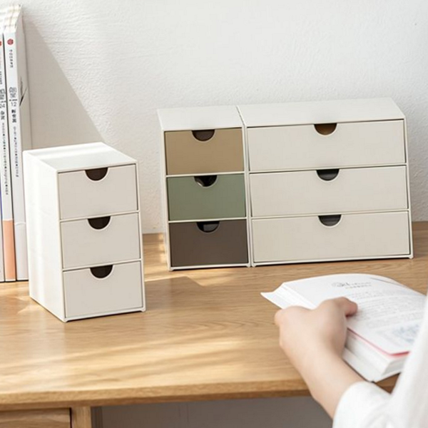 다용도 3단 서랍 정리함 서랍형 소품 정리함 플라스틱 수납