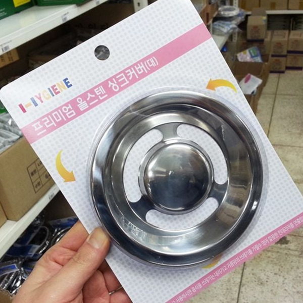 프리미엄 싱크대 배수구 거름망 스텐 싱크대 음식물 거름망 주방 커버 - 상품 이미지