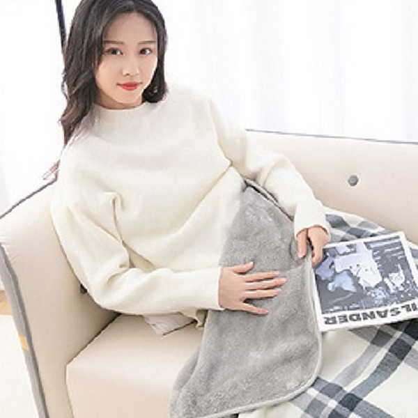 극세사 무릎 담요 단추 똑딱이 담요 사무실 겨울 - 상품 이미지