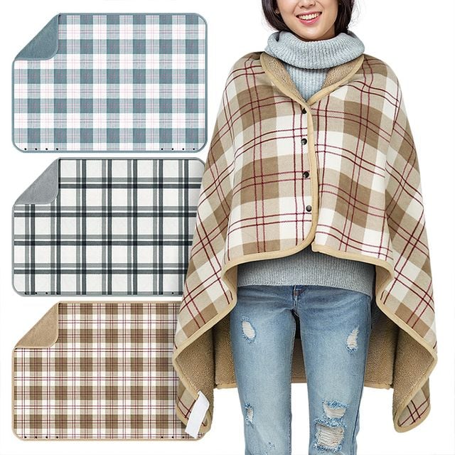사무실 똑딱이 담요 차량용 대형 후드 망토 무릎 수면 - 상품 이미지