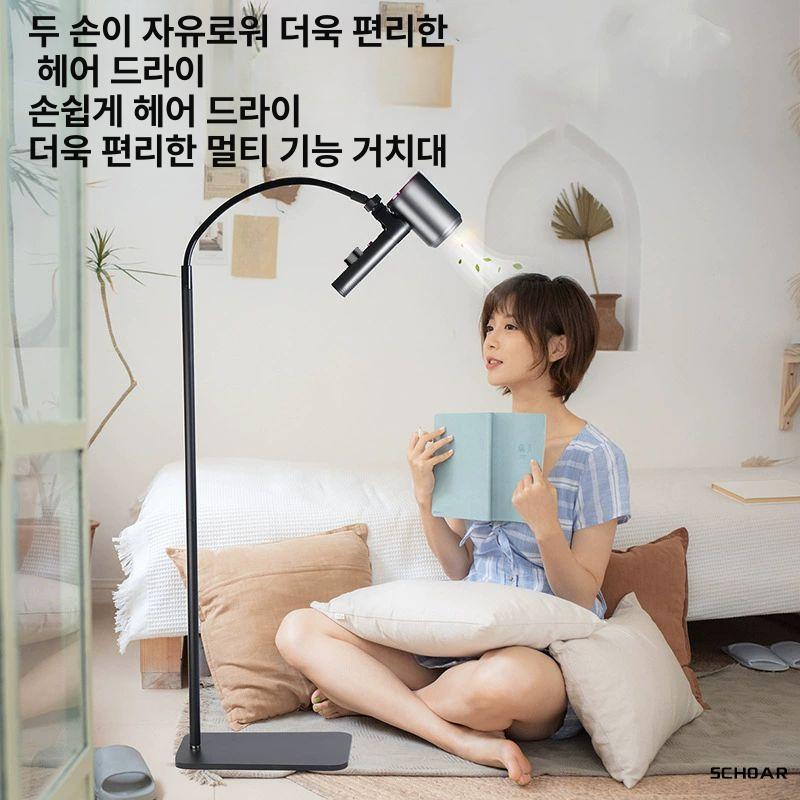 헤어드라이기 거치대 선반형 멀티 수납걸이 바닥형 욕실 스퀘어 플로어 160cm - 상세 이미지 5