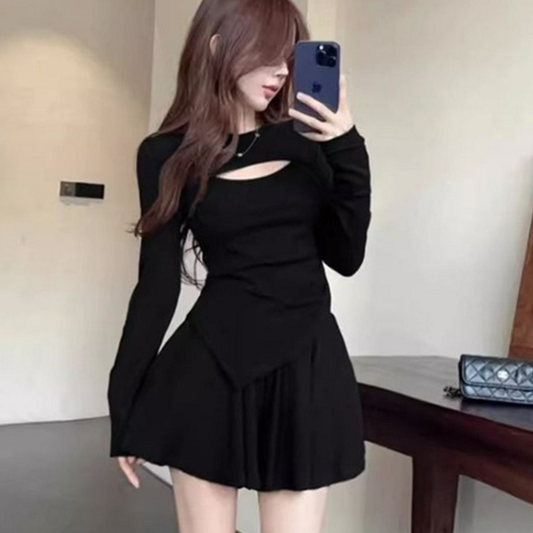 데일리 여성 투피스 슬림핏 여자 투피스 민소매 슬림 치마 여름 - 상품 이미지