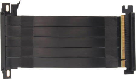 Acogedor Acogedor PCIe 4.0 X16 라이저 케이블 고속 유연한 양면 180도 차폐가 가능한 GPU 확장 RTX 4090 RX 7900 XT 7000(블랙)용 20cm Black