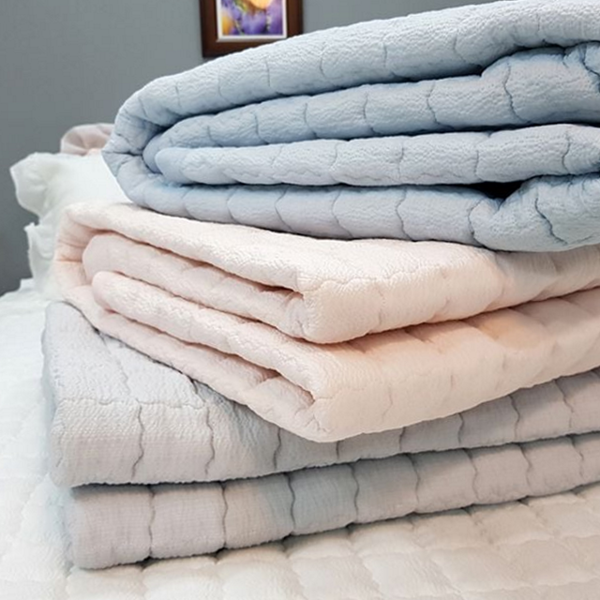 누빔 침대 시어서커 패드 카페트 폴리에스터 여름 패드 침실 침구 - 상품 이미지
